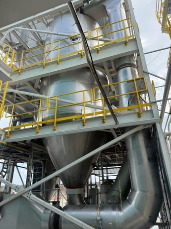 Vettertec, Spray Dryer & Flash Drying System, 11'-6" diameter x 28'-8" high spray chamber, 4'-3" diameter x - Image 3