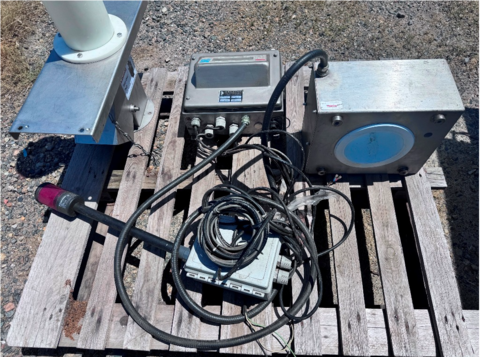Thermo #EST-3/S-PSU, Drop-Through Metal Detector, pneumatic reject system w/ gate valve, 6" aperture, 4" tube - Image 3