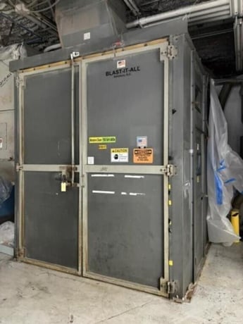 Blast-It-All, Walk-In Abrasive Blast Room/Blast Cabinet System, 108" wide x 120" long x 120" high room, dust - Image 1