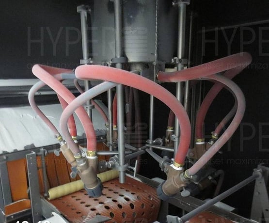 Guyson #TR-900, Conveyor Blast Cabinet/Shot Blast Machine, (6) rotating top blast guns, (2) stationary side - Image 10
