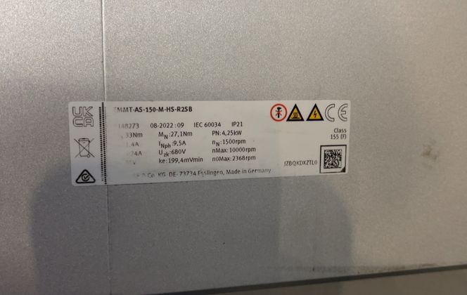 Festo #ESBF-BS-100-410-20P, Electric Cylinder, 4.25 KW, 10000 RPM (2 available) - Image 6