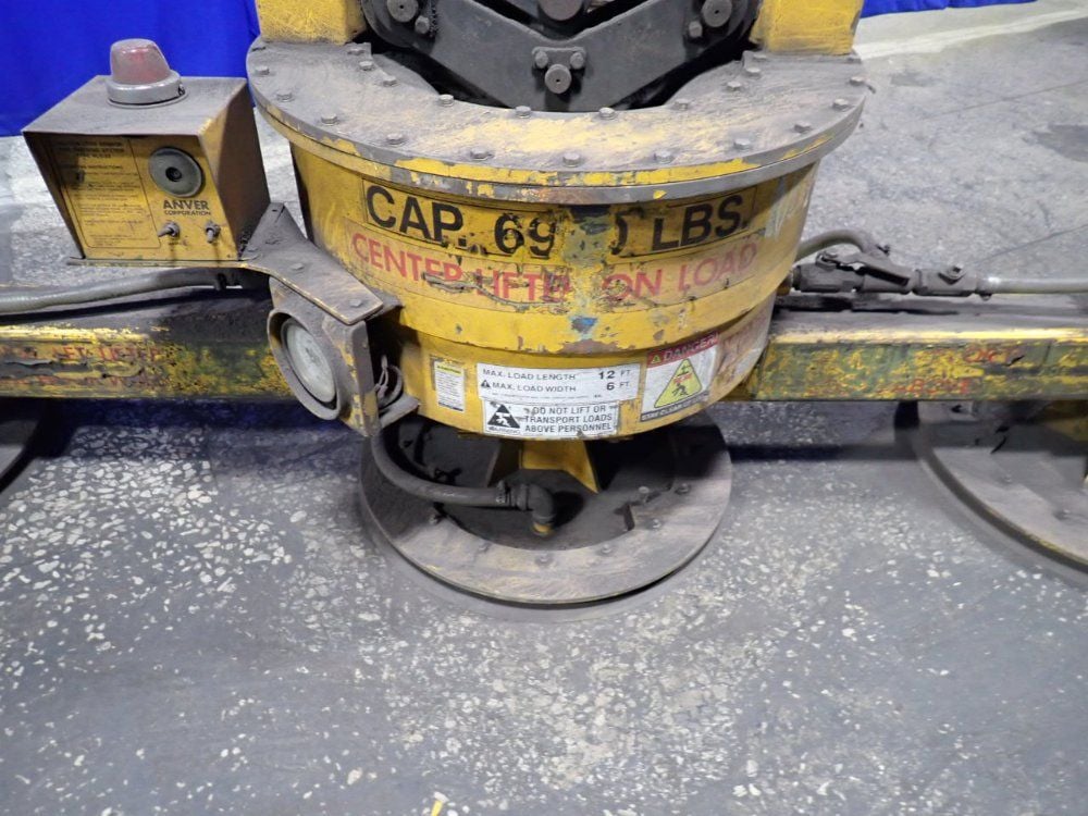 6,900 lb. Anver #M690M3-110, Vacuum Lift Attachment, 86" Span, 1995 - Image 5