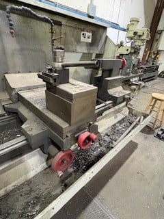 Haas #TL-3B, CNC lathe, 37" swing, 80" centers, 19" swing over cross slide, (2) 3-jaw 24" chucks, 2014 - Image 2
