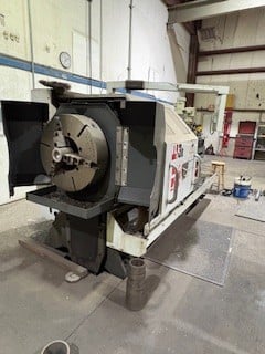 Haas #TL-3B, CNC lathe, 37" swing, 80" centers, 19" swing over cross slide, (2) 3-jaw 24" chucks, 2014 - Image 3