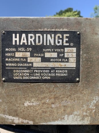 9" Hardinge #HSL59, SuperPrecision Speed Lathe, On Base - Image 4