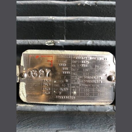 100 HP 1188 RPM Reliance, Frame 444T, TEFC, 460 Volts, Model P44G364N, Electric Motor - Image 5