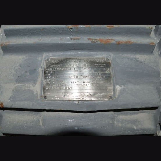 30 HP 885 RPM General Electric, Frame 364T, TEFC, 480 Volts, Electric Motor - Image 2