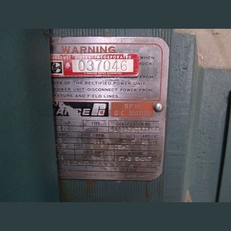 100 HP 850 RPM Reliance, Frame 501AT, 500 Volts, DC Electric Motor - Image 3