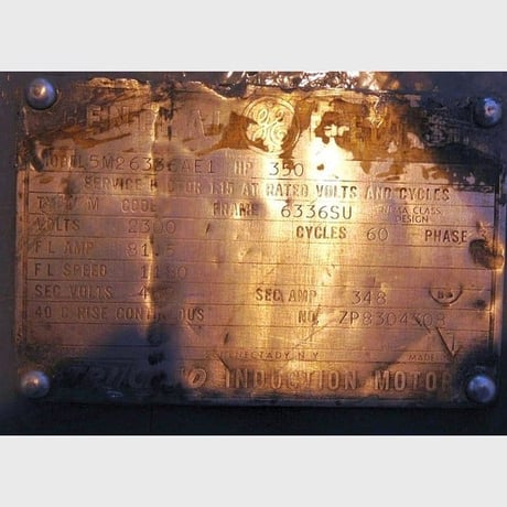 350 HP 1180 RPM General Electric #5M26336AE1, Frame 6336SU, 2300 Volts, Electric Motor - Image 2
