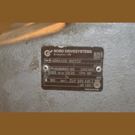 10 HP 1450 RPM Nord, Gear Reducer, 52.20:1 Ratio, 190/380 Volts - Image 2