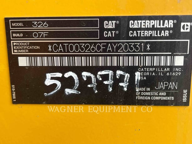 Caterpillar 326, 571 hours, S/N: FAY20331, 2025 - Image 6
