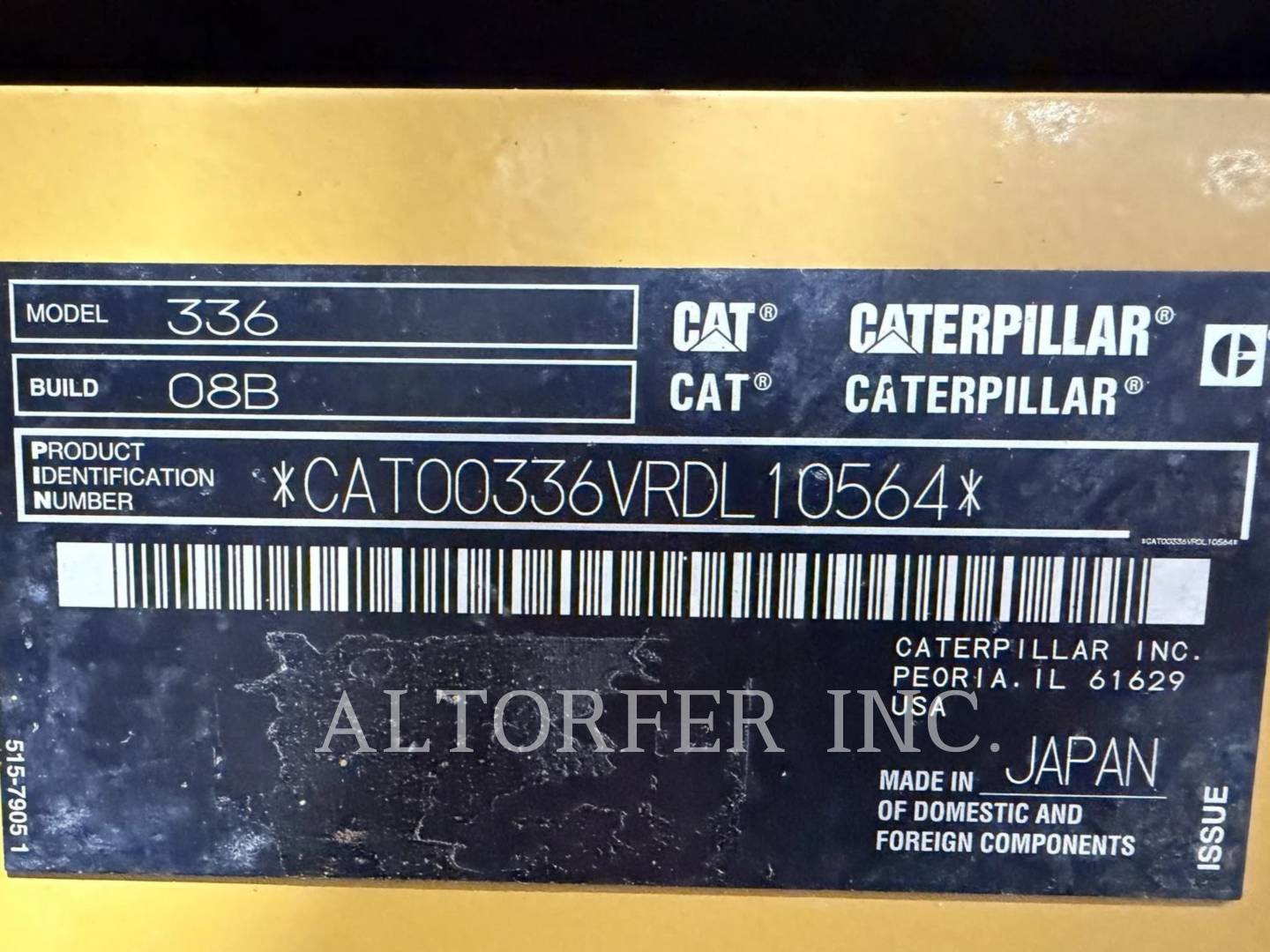 Caterpillar 336-08, 1172 hours, S/N: RDL10564, 2023 - Image 5