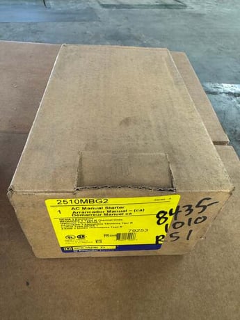 Square D Allis-Chalmers Manual Motor Starter 2510MBG2 600V AC - Image 2