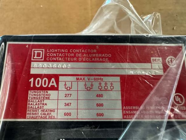 Square D Lighting Contactor 8903SQO2V02 - Image 3