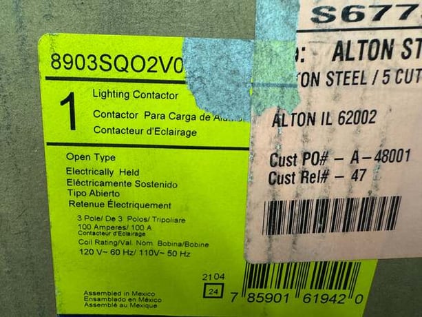 Square D Lighting Contactor 8903SQO2V02 - Image 4