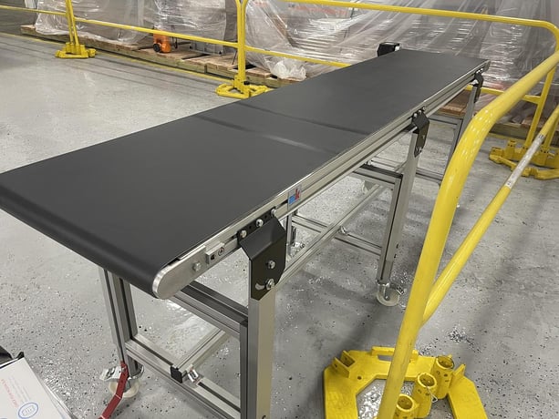 20" wide x 8' long, Model GUF-P 2000, flat belt conveyor, vari-speed motor, new, 2025 - Image 4