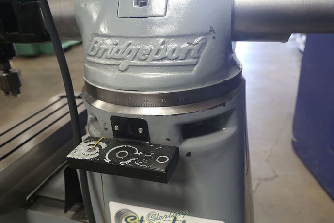 Bridgeport #Series-1, vertical mill, 9" x 32" table, 60-4200 RPM, 1.875" spindle diameter, variable speed - Image 3