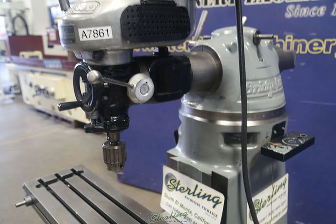 Bridgeport #Series-1, vertical mill, 9" x 32" table, 60-4200 RPM, 1.875" spindle diameter, variable speed - Image 5