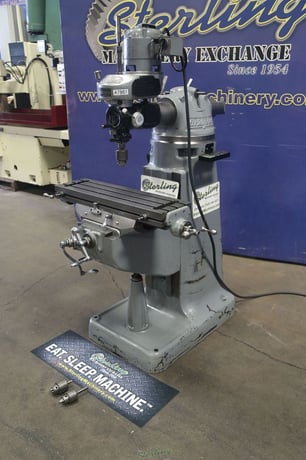 Bridgeport #Series-1, vertical mill, 9" x 32" table, 60-4200 RPM, 1.875" spindle diameter, variable speed - Image 6