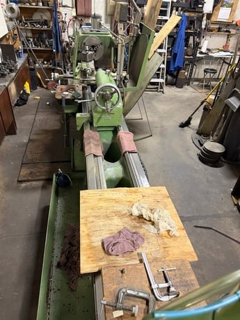 24" x 120" Potisje #PA-30, Manual Engine Lathe, 3.5" spindle bore, 12" 3-jaw chuck, 20" 4-jaw chuck, 16 HP - Image 8