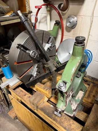 24" x 120" Potisje #PA-30, Manual Engine Lathe, 3.5" spindle bore, 12" 3-jaw chuck, 20" 4-jaw chuck, 16 HP - Image 9
