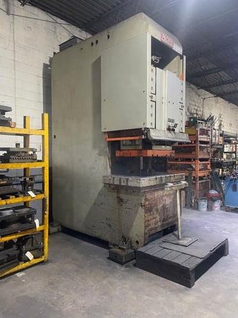 250 Ton, Pacific #250-PF-OBS, Hydraulic C Frame Press, 12" stroke, 21-3/4" open height, 18" throat, 1978 - Image 3