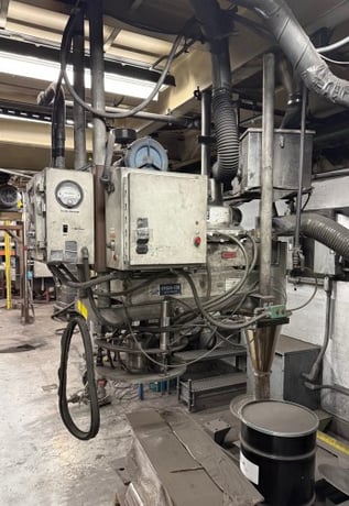 Cyclo-Tex #KC-21, Air Particle Classifier System, 3 HP, stainless steel cyclone fines collector, coarse dust - Image 2