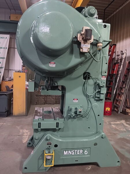 60 Ton, Minster #6SS, Back-Geared OBI Mechanical Punch Press, 6" stroke, 14" shut height, 2.75" slide - Image 5