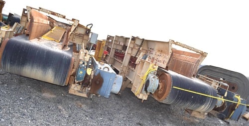 4' wide x 30'-7" long Belt Conveyors, 15 HP, Falk gear reducer, 6" shaft diameter, 208-240/460 Volt - Image 2