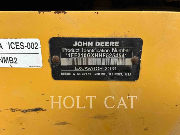 John Deere 210G LC, 7634 hours, S/N: 525454, 2018 - Image 6