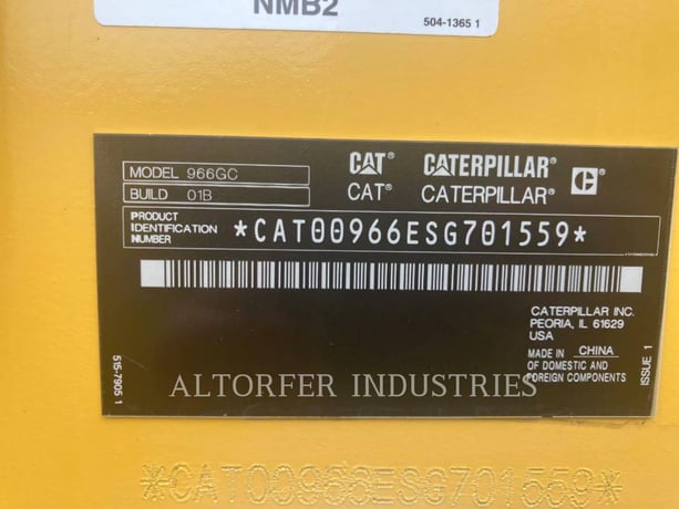 Cat 966-01GC, Wheel Loader, 952 hours, S/N: SG701559, 2024 - Image 6