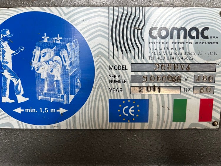 Carell Comac #308-HV4, angle bending roll, 2011 - Image 8