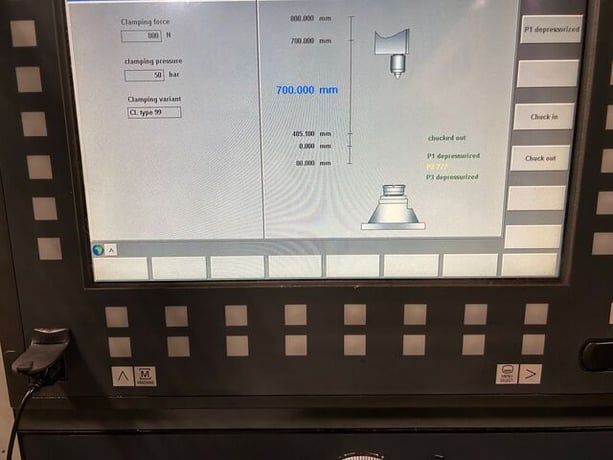 Kapp #KX-300P, CNC gear grinder, Siemens 840D Control, Hoffman filtration, extended tailstock, 2004 - Image 5