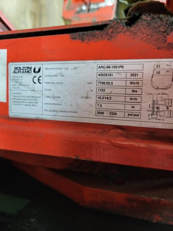 8,000 lb. Yale #GLC080VX, Forklift, 51" Bolzoni paper roll clamp, 85" lowered mast, 174" raised mast, 3-stage - Image 3