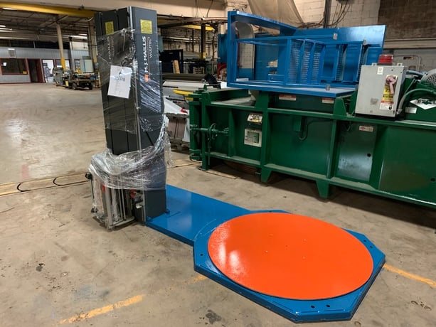 Wulftec #WSML-150-B, Low Profile Stretch Wrapper, 50-55 loads/hr., 58" diameter turntable, 80" wrap height - Image 2