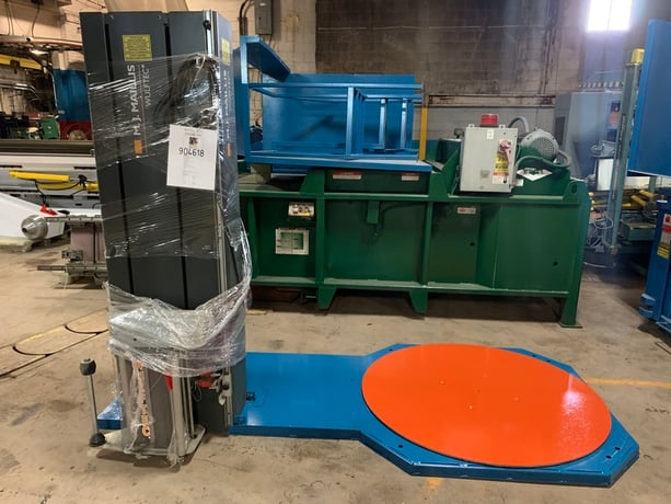 Wulftec #WSML-150-B, Low Profile Stretch Wrapper, 50-55 loads/hr., 58" diameter turntable, 80" wrap height - Image 5