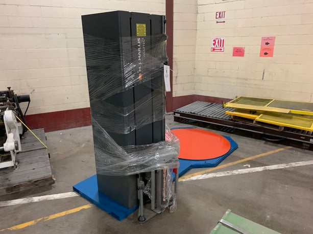 Wulftec #WSML-150-B, Low Profile Stretch Wrapper, 50-55 loads/hr., 58" diameter turntable, 80" wrap height - Image 6