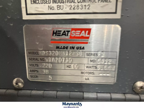 Heat Seal #HDS320HN12HSB, Combo Shrink Wrap System, 5' L x 3' width conveyor, 20" width x 20" L seal area - Image 3