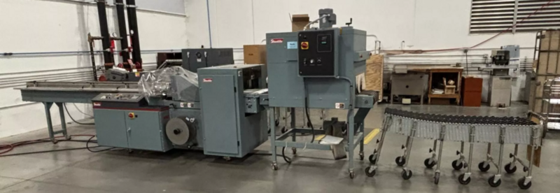 Shanklin #F-5A, automatic side seal shrink, 3"-48" long package range, 22" max. film size, 18" wide hot - Image 2