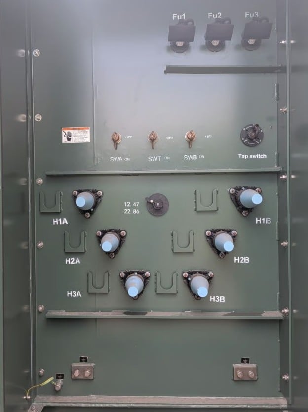 300 KVA 12470GY/7200 x 22860GY/13200 Primary, 208Y/120 Secondary, Giga Energy, Dual Voltage Padmount - Image 4