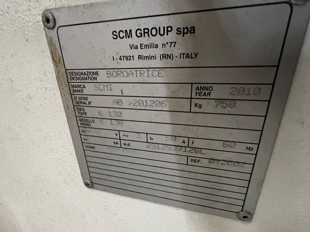 SCMI #K130, Edgebander, 29.5 FPM, 8-50mm panel, 0.4-3mm thick, 2010 - Image 9