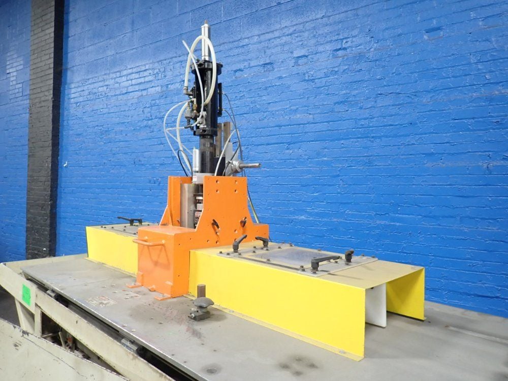 OEM / RS Automation #PS-4-2D-36, servo saw w/ multispindle drill, 3 HP, 480 V., Trio Control, 2001 (2 - Image 3