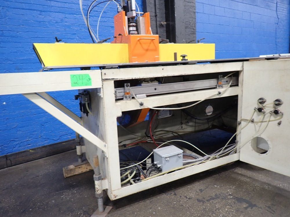 OEM / RS Automation #PS-4-2D-36, servo saw w/ multispindle drill, 3 HP, 480 V., Trio Control, 2001 (2 - Image 6