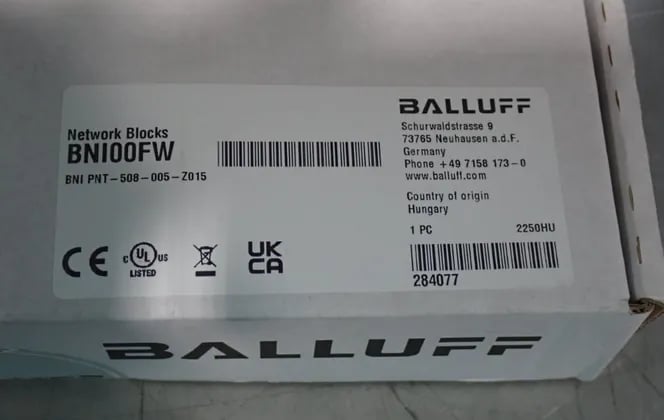 Balluff #BNI00FW, network block, 8.8 A, new, sealed (3 available) - Image 3