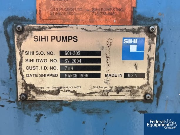 Sihi, Liquid Ring Vacuum Pump, 40 HP - Image 2
