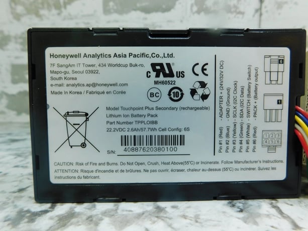 NEW Honeywell Touchpoint Plus Backup Battery Pack for Gas Detector TPPLSIBB - Image 2