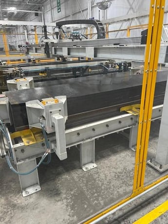 WRC, automated sheet metal bending & punching line, 4 position die stacker, notch & pierce station, 2018 - Image 3