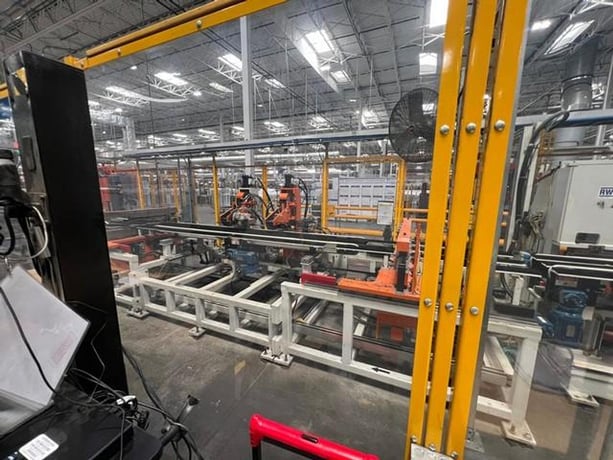 WRC, automated sheet metal bending & punching line, 4 position die stacker, notch & pierce station, 2018 - Image 5