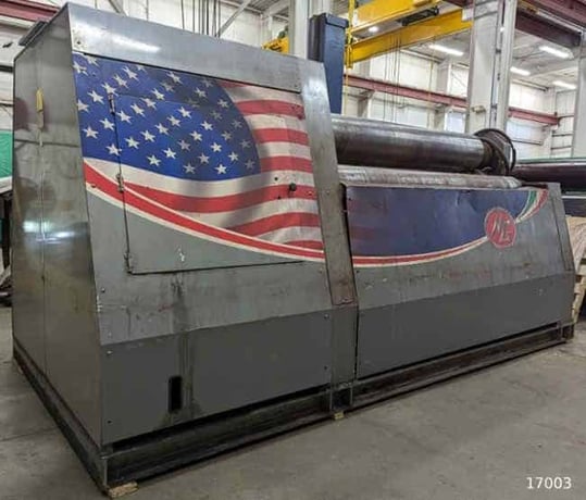 10.2' x 1-3/4" M.g. #MH-345-G, double pinch 4-roll plate roll, mobile control console, 40 HP, 2014 - Image 5