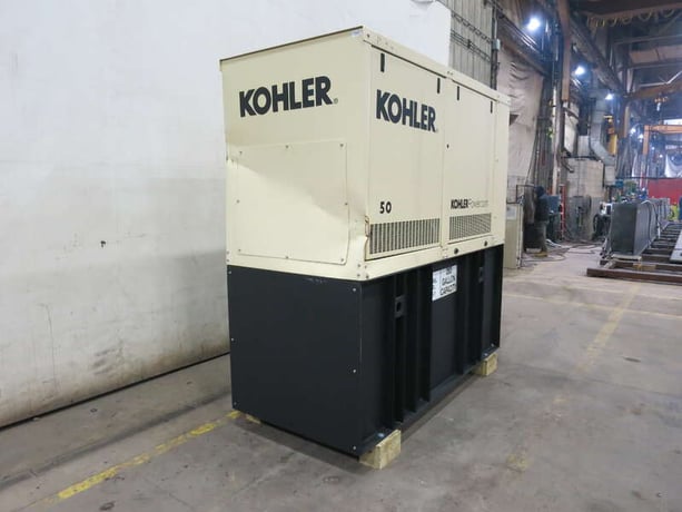 50 KW Kohler #50REOZJE, diesel generator set, 120/240 Volts, 1-phase, 85 HP @ 1800 RPM, John Deere 4045TF280 - Image 2